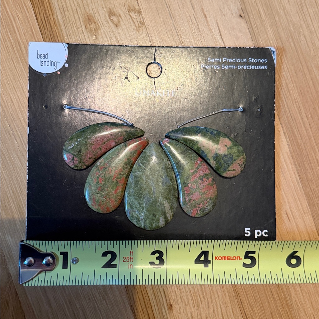 Nwt - Semi Precious Stones Unakite 5pc